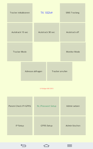 TK 102b SMS-Codes versenden