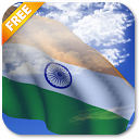 3D India Flag mobile app icon