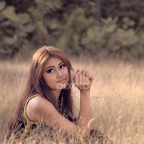 by Augustine Jumat - People Portraits of Women