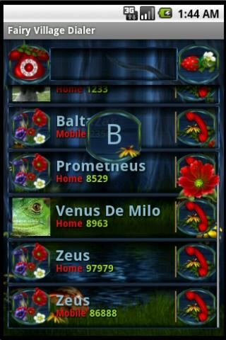 Fairy Village Dialer Screen 2