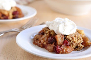 Slow-Cooker Apple-Cranberry Dump Cake