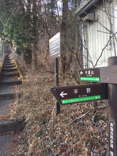 The Signboard And The Path To Mt.hirao