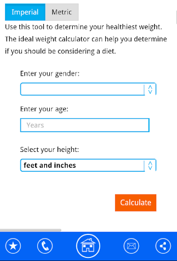 Healthy Weight Calculator