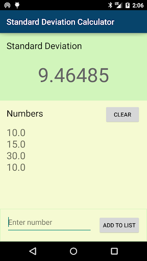 Standard Deviation Calculator