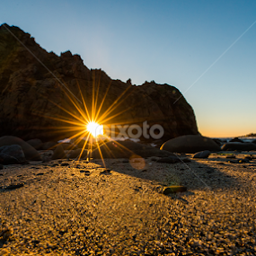 Christmas Day Sunset in Big Sur by George Krieger - Landscapes Beaches