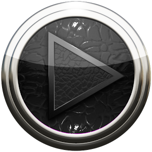 Poweramp skin black lizard logo