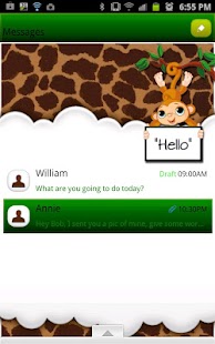 Free Download GO SMS THEME|MonkeyGiraffeSMS APK