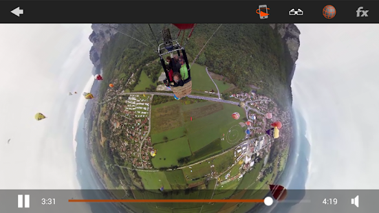 Kolor Eyes 360° video player - screenshot thumbnail