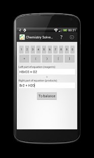 Chemistry Solver for Reactions