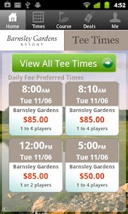 Download Barnsley Gardens Tee Times APK for Android