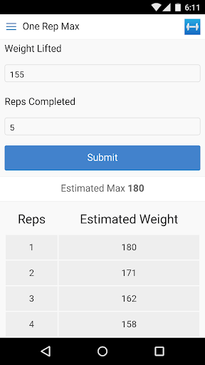 Weight Lifting Calculator