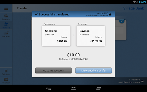 Village Bank for Tablet Screenshots 5