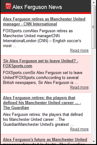 Alex Ferguson News