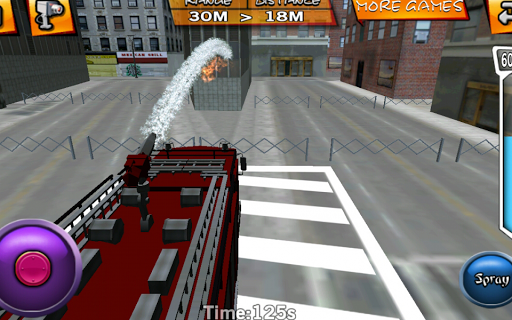 偉大な英雄 - 消防士 3D fire truck game