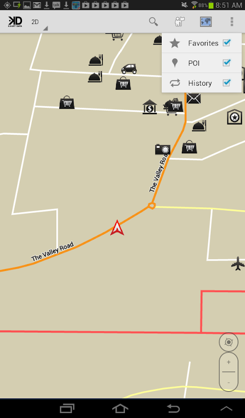 Android application Laos GPS Map screenshort