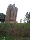 Buddha Statue in Front of Sri Wijayarama Viharaya Temple Kirillawala