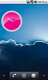 Free Download Pink Analog Clock APK