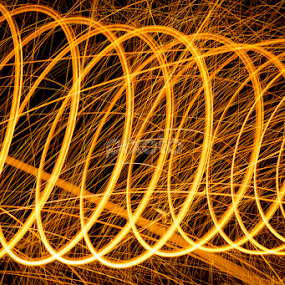 Fire, walk with me by Steve Outing - Abstract Fire & Fireworks