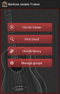Android application Baritone Ukulele Chords screenshot
