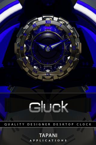 Blue Clock WIDGET GLUCK