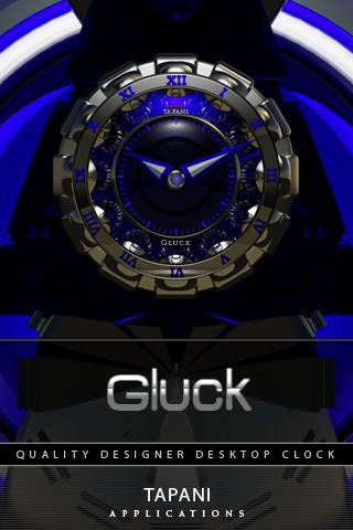 Android application Blue Clock WIDGET GLUCK screenshort