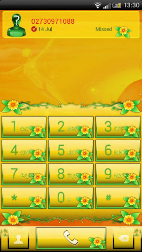 exDialer Floral Set One Theme
