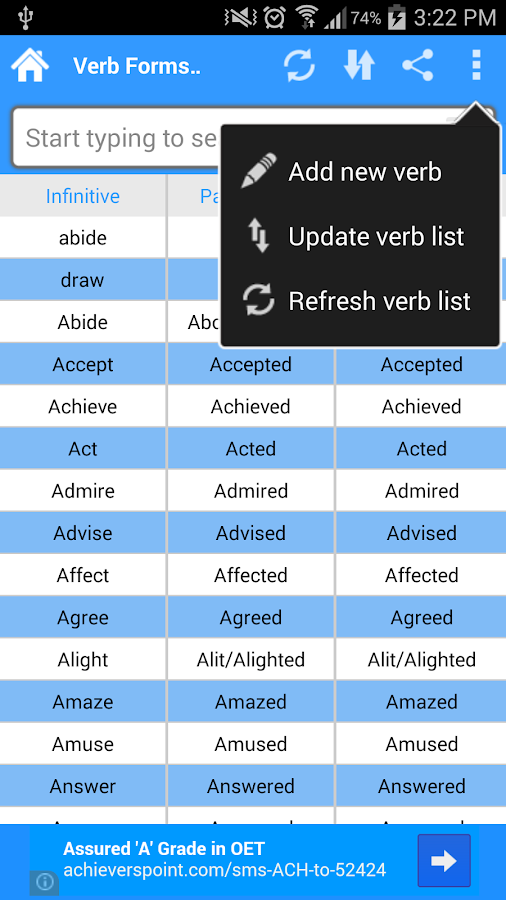 English Verb forms Android Apps on Google Play