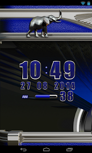 Free Download Clock Widget Blue Elephant APK for Android