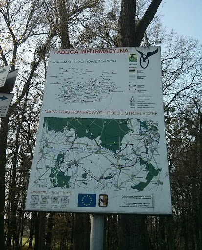 Mapa Tras Rowerowych okolic Strzeleczek