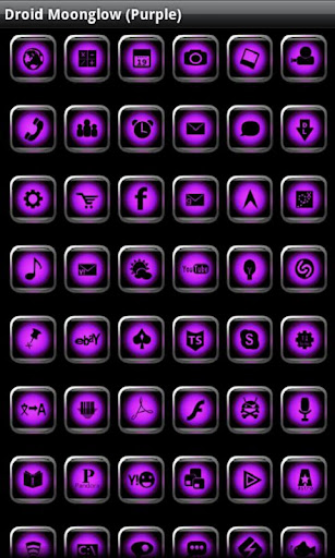 【免費個人化App】ADW Droid MoonGlow (Purple)-APP點子