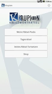 Krupion Kreuzworträtsel