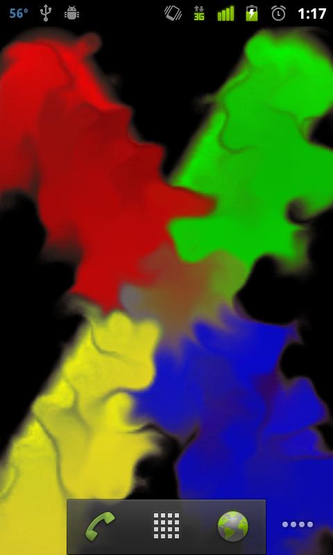 Samsung Finger Paint Full LWP Screen 1