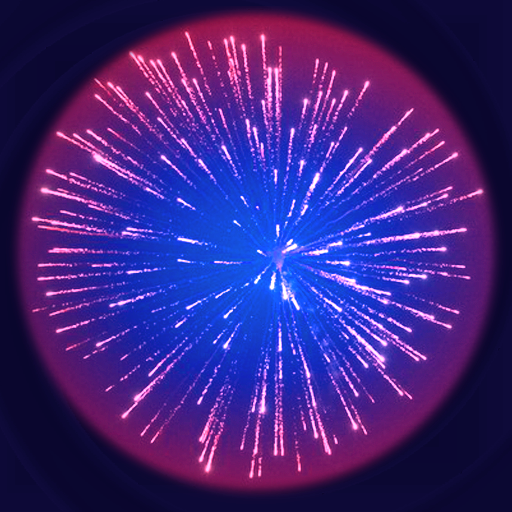 彩色煙花。由線連接火！(Fireworks) LOGO-APP點子