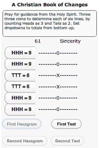 Interactive Christian I Ching