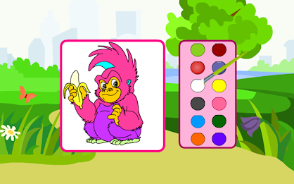 Monkey Coloring Game poster 9