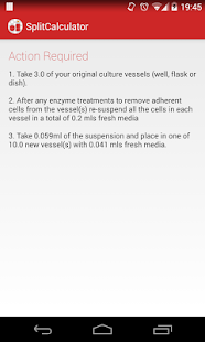Cell Culture Split Calculator Screenshots 1