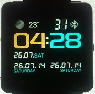 Neon clock for SmartWatch 2 - náhled
