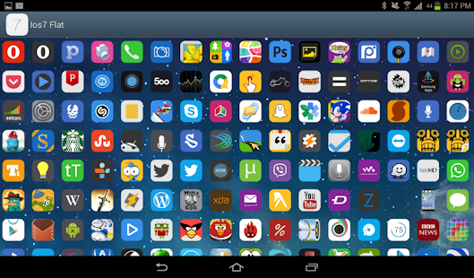 Ios7 Flat (APEX NOVA GO THEME) - screenshot thumbnail