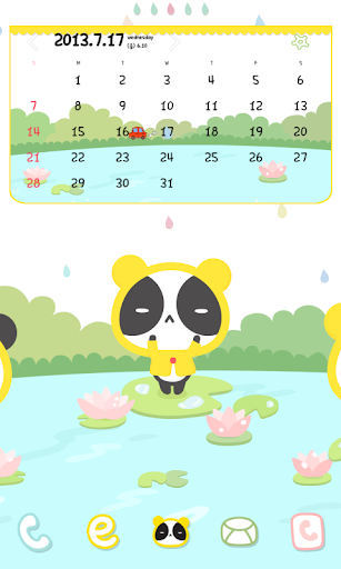 【免費個人化App】판다 비온당 도돌캘린더 테마-APP點子