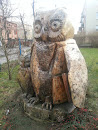 Owl Wooden Sculpture
