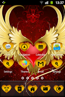 How to download Golden Love Hearts Theme patch 2.1 apk for android