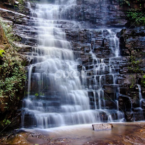 Kloof Waterfall by Gavin Fundi - Landscapes Waterscapes
