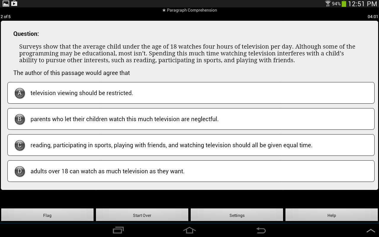 dummies for asvab questions ASVAB Practice Screenshot For Dummies