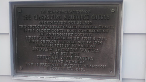 Clarksburg Methodist Church dedication