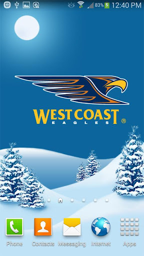 West Coast Eagles Snow Globe