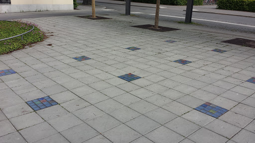 Glass Tiles on the Ground 