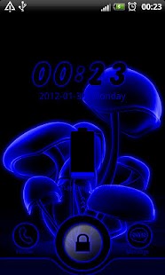 Lastest Blue Neon GO Locker theme APK