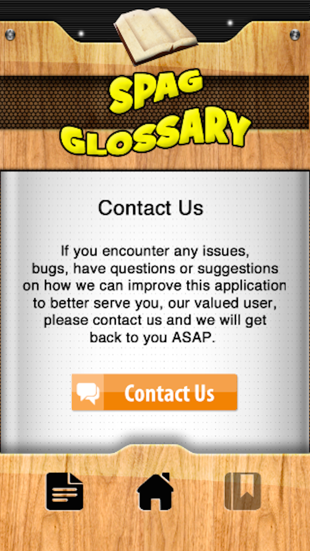 SPAG Glossary Screen 3