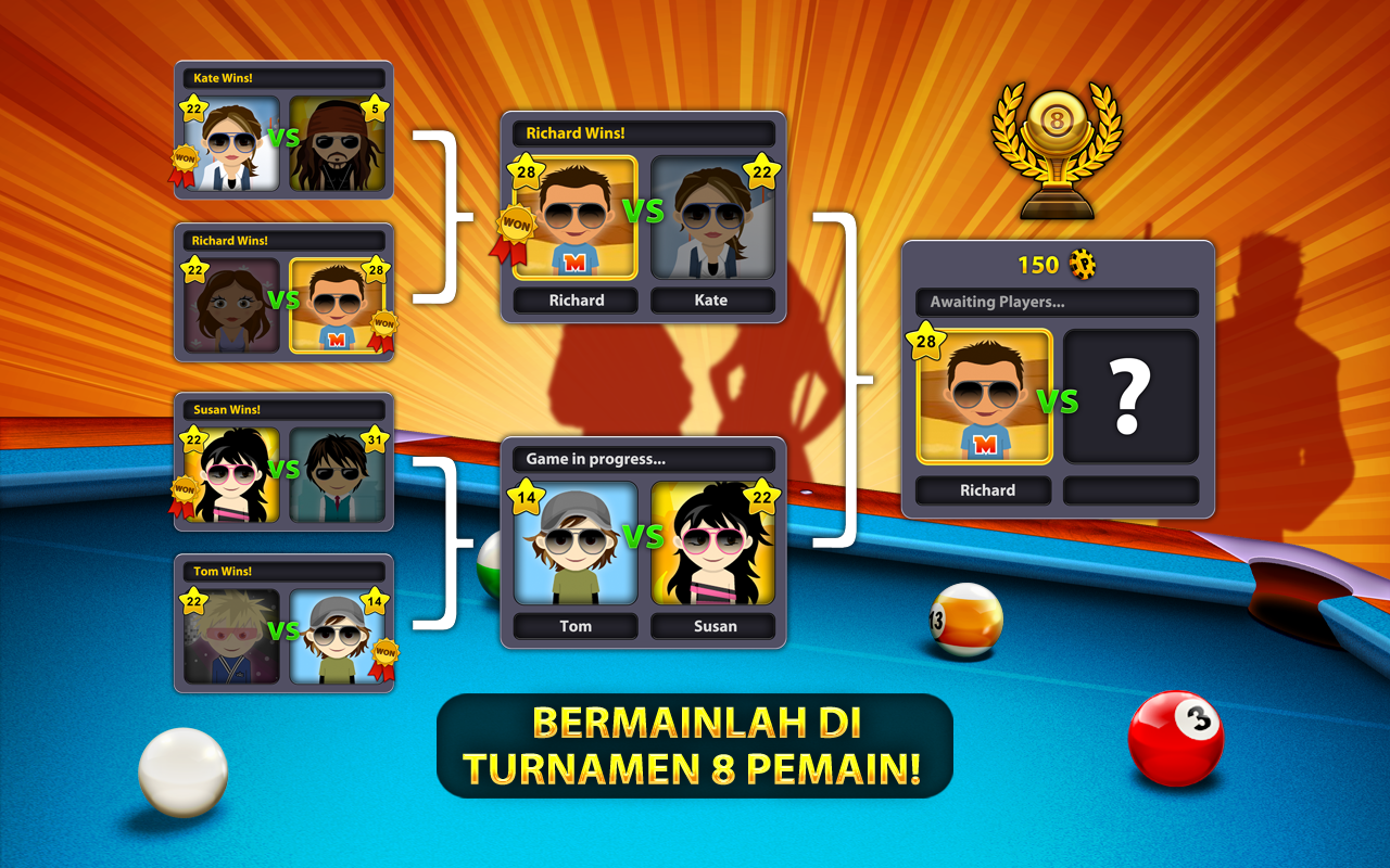   8 Ball Pool- tangkapan layar 