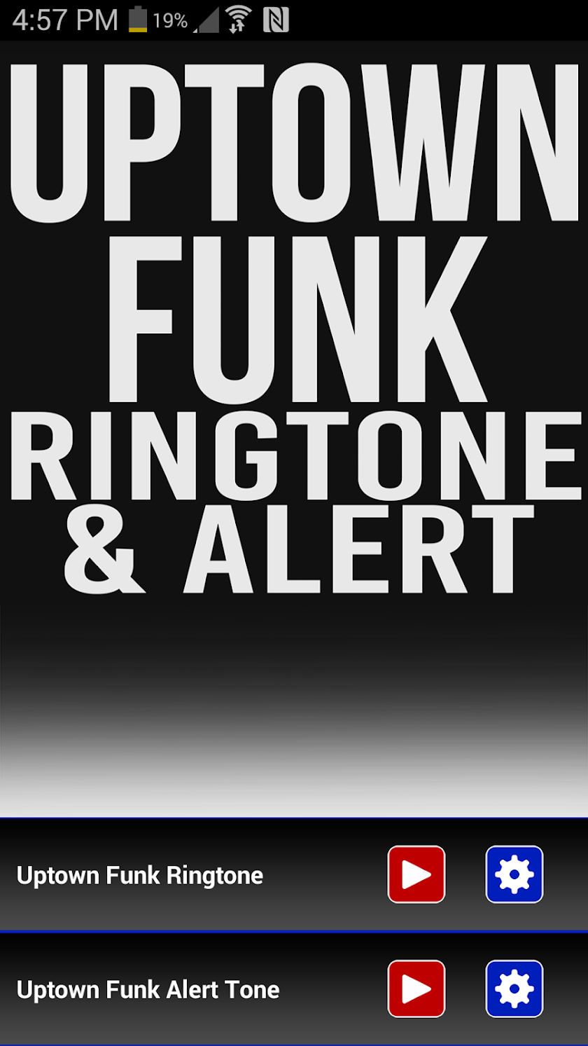 Uptown Funk Ringtone and Alert Screen 1